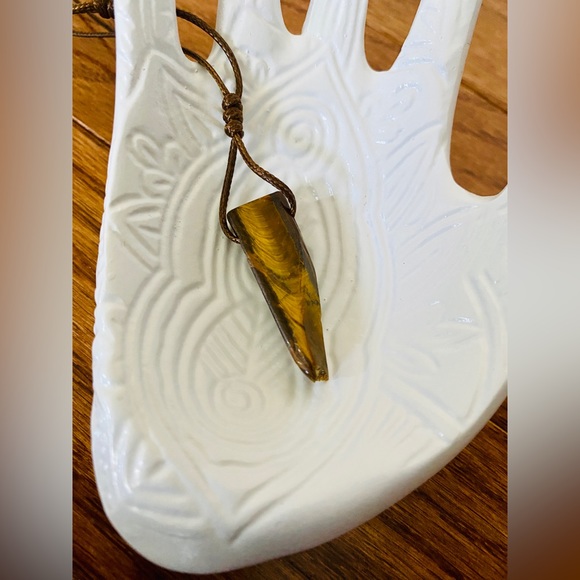 Intuitively Chosen Natural Stone Crystal Pendant Necklace - Picture 6 of 6